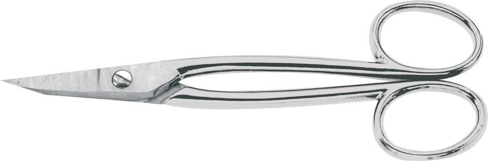 1616105 goldschmiedeschere geradevernickelt mit griffaugen180mm erdi