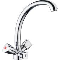 Spültisch Einlochbatterie LISA mit MA Auslauf chrom