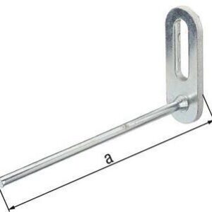 Lochplattenhaken gerade