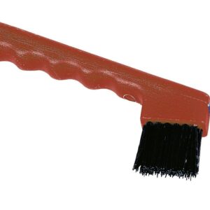 Hufauskratzer mit Bürste rot