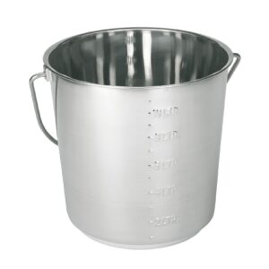Edelstahleimer 12,3l mit Skalierung