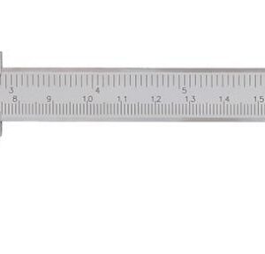 Taschenmesssch. Festst. 150mm rostfrei