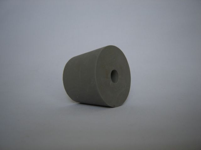1663442 gummistopfen m 10mm loch grau 37 45