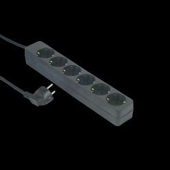 1671100 steckdosenleiste 6 fach
