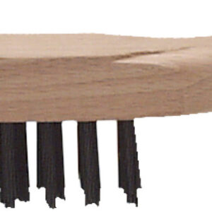 Stahl-Drahtbürste 2-reihig Holzkörper