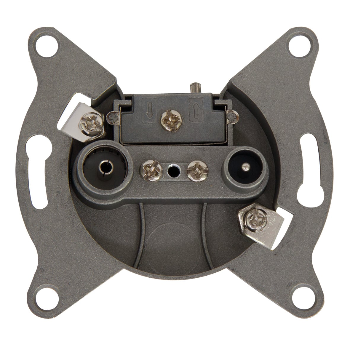 1689703 sockel antennen dose tv rf ohne abdeckung