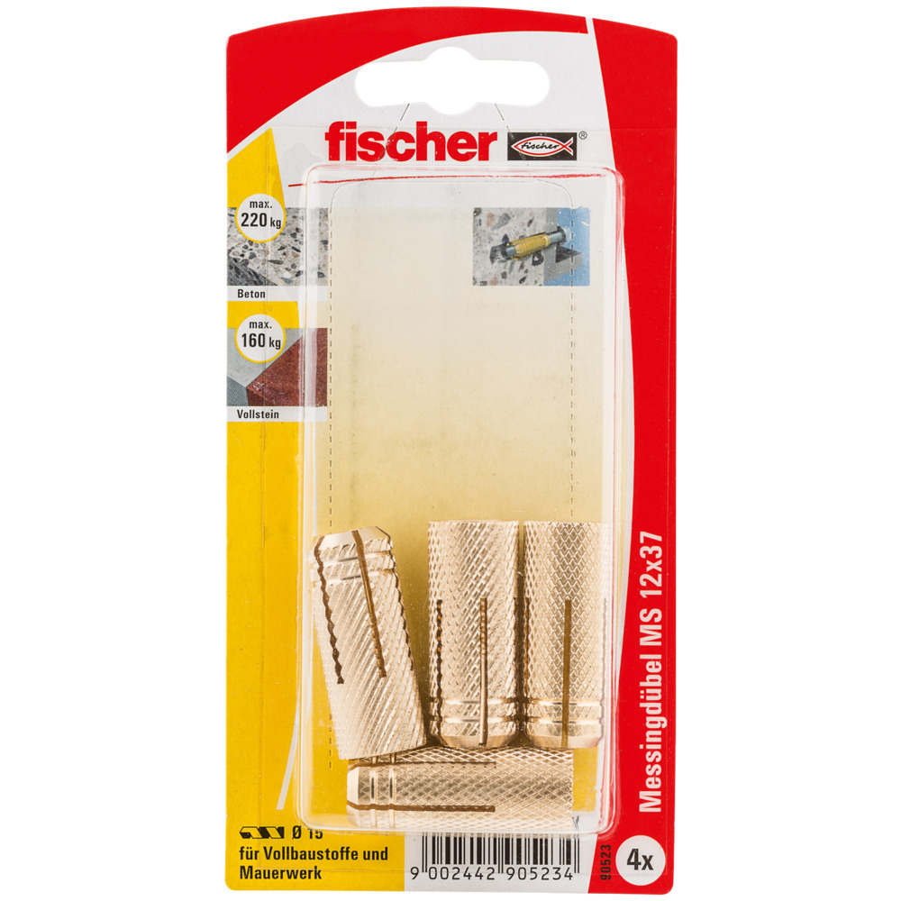 1692928 messingduebel ms fuer kuechenbauer 4 stueck