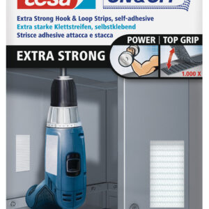 Tesa On and Off Extra Stark Klettstreifen