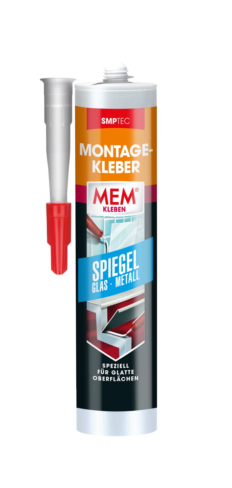 1695854 mem montagekleber spiegel glas metal