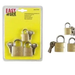 Vorhangschlosssatz 3-tlg. 2 Stahl