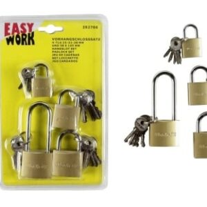 Vorhangschlosssatz, 4-tlg. 1x 38x105mm Stahl