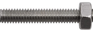 Gewindeschraube Linsensenkkopf mit Mutter Edelstahl