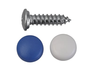 1741442 nummernschildschraube mit abdeckkappe