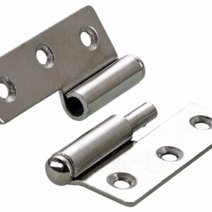 Möbelband rechts, 50 x 40 x 1,5 mm, Stahl, vernickelt