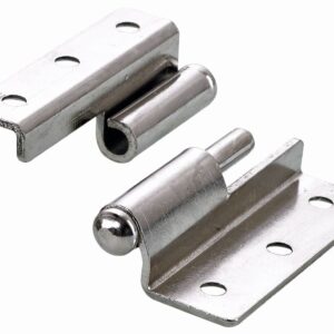 Möbelband gekröpft rechts, 50 x 38 x 1,5 mm, Stahl, vernickelt