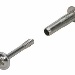 Verbindungsschraube mit Hülse, M4 36-46 mm, Stahl, vernickelt