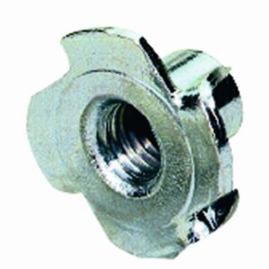 Stahl-Einschlagmutter mit Gewinde, M6, Ø9 / 19 mm, Stahl, verzinkt