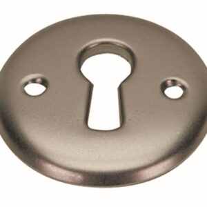 Schlüsselschild, Ø 30 x 2,5 mm, Stahl, matt, vernickelt