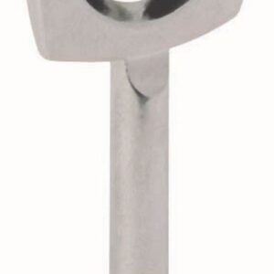 Buntbart-Schlüssel, 65 x 4 mm, Stahl, vernickelt