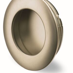 Einlassgriff für Schiebetüren, Stahl vernickelt, matt, Ø 35 / 41 x 10,5 mm