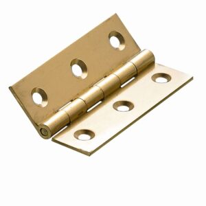 Schmales Scharnier, 64 x 40 x 1,6 mm, Messing, matt