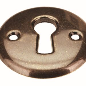 Schlüsselschild, Ø 30 x 2,5 mm, Stahl, brüniert