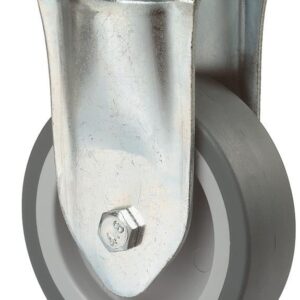 Bockrolle 100 mm,C110 Platte,Gummirad,GL C110.A80.100