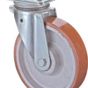 Lenkrolle 125mm N100.C10 Platte,Polyure Guss,KL N100.C10.129