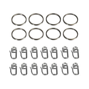 Gardinenringe für Gardinenstangen Inox/Messing ø 20 mm