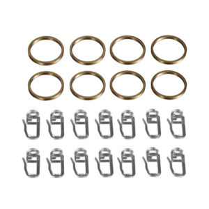 Gardinenringe für Gardinenstangen Inox/Messing ø 20 mm