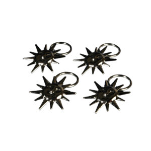 Ring mit Dekoklammer Sonne Landhaus Ø16mm, 4 Stück