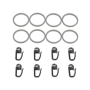 Gardinenringe mit Faltenlegehaken für Gardinenstangen Power ø 20