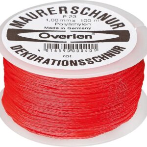 Maurerschnur PE 1,0mm 100m rot Overmann