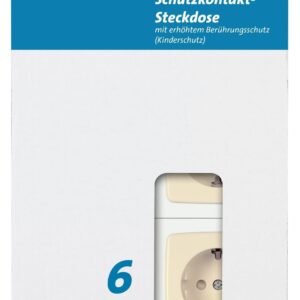 RIVO Schutzkontakt-Steckdose 6 Stück Packung