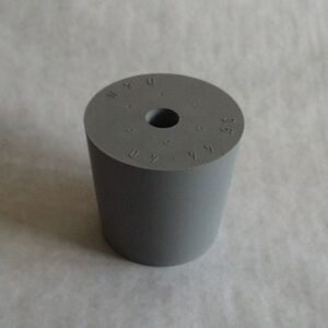 Gummistopfen mit 10 mm Loch grau