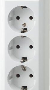 Schutzk.-Steckdose 3f AP weiß