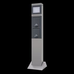 1877708 led lampe mit steckdose 2 fach