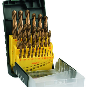 Metallbohrer-Set HSS-TiN, 25-teilig