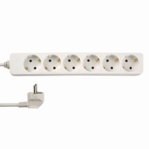 Steckdosenleiste 6fach Kindersicherung 5m weiß