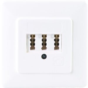 Schwaiger AnschlußdoseTAE3 x6 NFN UP