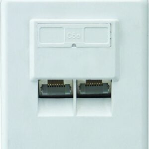 Schwaiger Netzwerkdose CAT 6 UAE 8/8 AP 2-fach