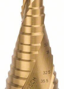 Stufenbohrer HSS-TiN, für Kabelverschr.,