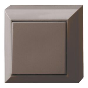 Wechselschalter PlanoLuxe Aufputz braun