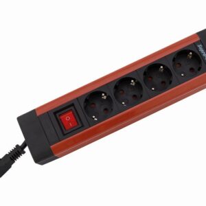 Steckdosenleiste Supraline 4fach PC 2,5m