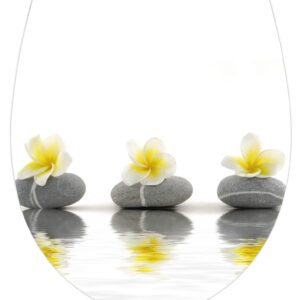 WC-Sitz Stones w.Flowers, Duropl.Acryl