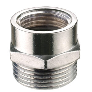 Übergangs-Stück 3/8AG x 1/2IG, chrom