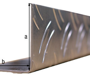 Winkelprofil Riffel-Prägung gleichsch.