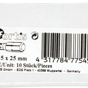 Bit zähhart 1/4" DIN3126 C6,3 T15x25mm 10er Pack FORTIS