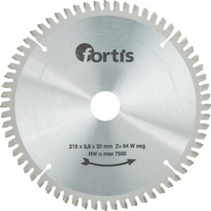 HW-Kreissägebl. 216x3,0 x30mm Z64Wneg. Fortis