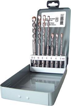 SDS-plus-Bohrer-Stz. 7tlg. 5-12mm FORTIS 1 SDS-plus-Bohrer-Stz. 7tlg. 5-12mm FORTIS